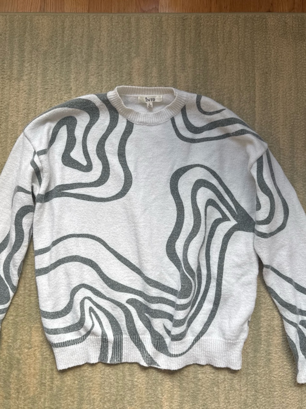 Cozy Sweater with Swirl Pattern